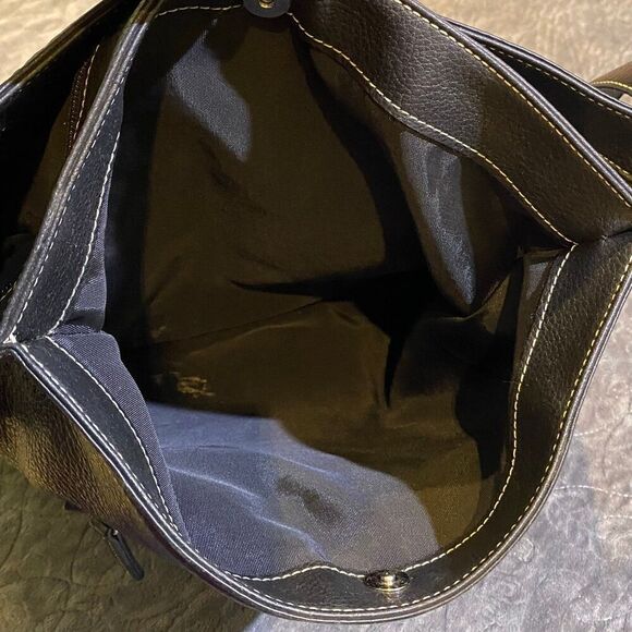 Giani Bernini Black PebbledLeather Shoulder Bag - Picture 7 of 11